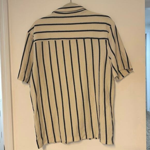 NWT Madewell The Textured Knit Camp-Collar Shirt In Vintage Ivory Size Small - Picture 7 of 8